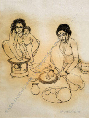 “Helping beautiful Kusum making Chapaties”- Rasa Masterpiece