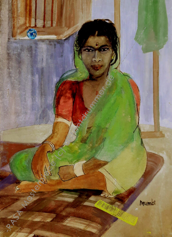 “Ranabaiji – Constructionworker in Afternoon Break” - Rasa Masterpiece